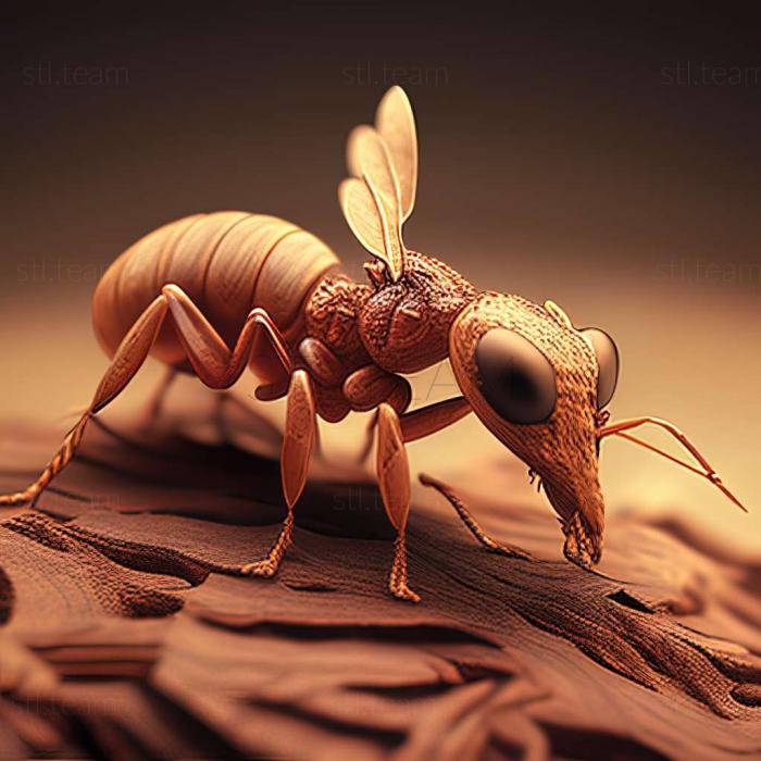 3D model Lasius brunneus (STL)